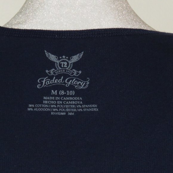 Faded Glory Women's Ribbed Tank Top M 8-10 (C138) - Picture 4 of 4